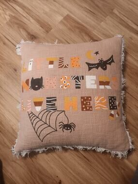 Indigo Moon Home Little Monsters Live Here Halloween Square Pillow Indigo Moon